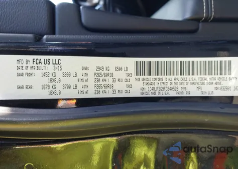 2015 Jeep Grand Cherokee Limited z USA, uszkodzony, nr VIN 1C4RJFBG9FC840528